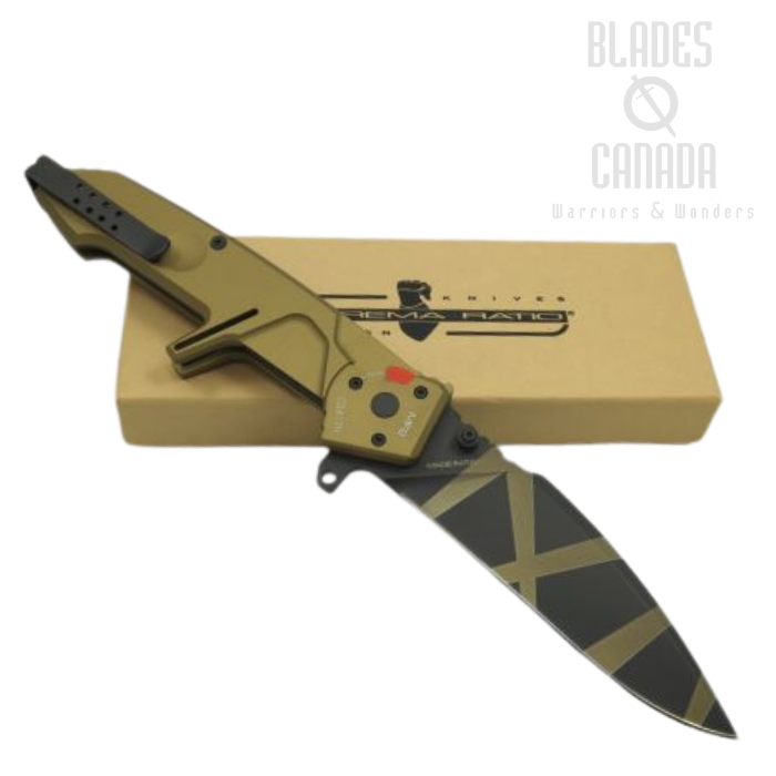 Extrema Ratio MF2DW Folding Knife, Bohler N690, Aluminum Desert Warfare
